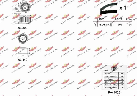 Autokit 04.5042PA - Водна помпа+ к-кт ангренажен ремък vvparts.bg