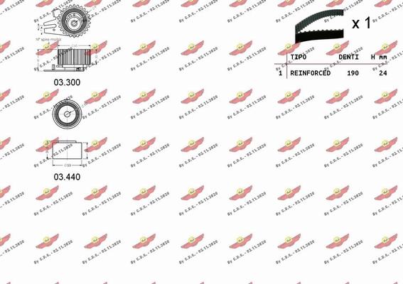 Autokit 04.5042 - Комплект ангренажен ремък vvparts.bg