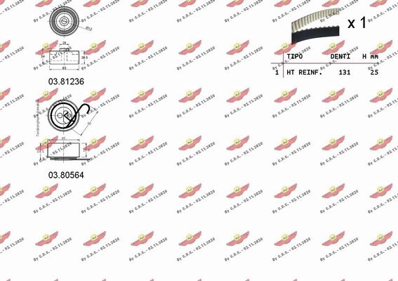 Autokit 04.5057 - Комплект ангренажен ремък vvparts.bg