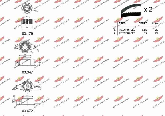 Autokit 04.5010 - Комплект ангренажен ремък vvparts.bg