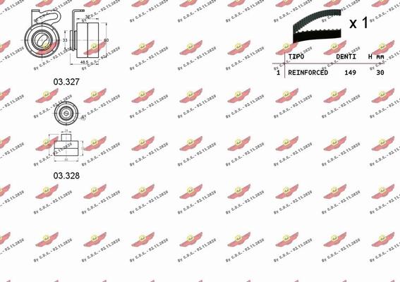 Autokit 04.5196 - Комплект ангренажен ремък vvparts.bg