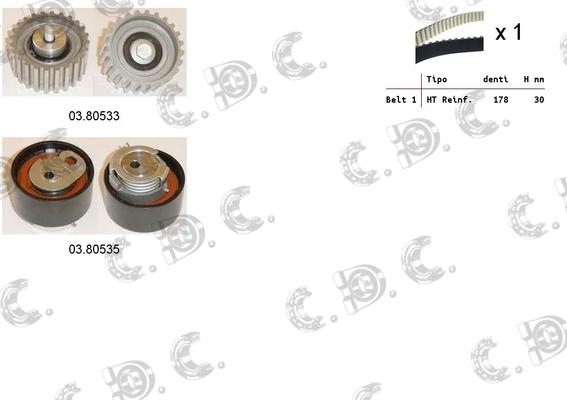 Autokit 04.5114 - Комплект ангренажен ремък vvparts.bg