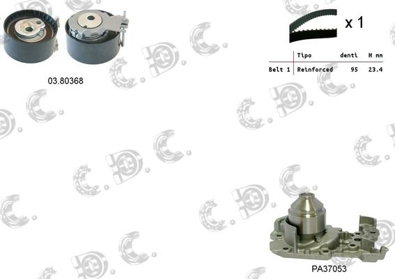 Autokit 04.5111PA - Водна помпа+ к-кт ангренажен ремък vvparts.bg