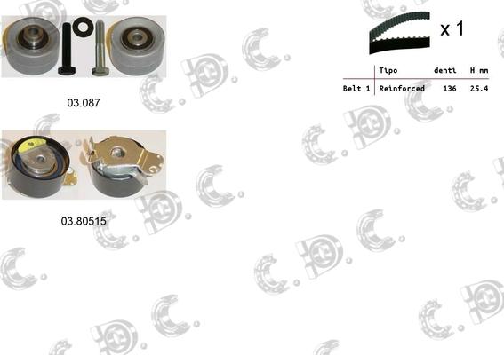 Autokit 04.5134 - Комплект ангренажен ремък vvparts.bg