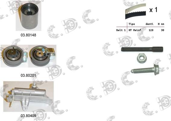 Autokit 04.5130 - Комплект ангренажен ремък vvparts.bg