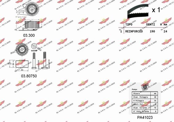 Autokit 04.5125PA - Водна помпа+ к-кт ангренажен ремък vvparts.bg