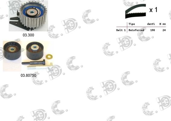 Autokit 04.5125 - Комплект ангренажен ремък vvparts.bg