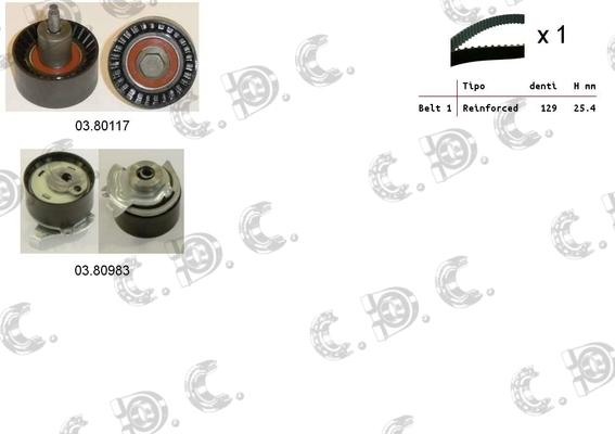 Autokit 04.5399 - Комплект ангренажен ремък vvparts.bg