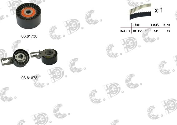 Autokit 04.5348 - Комплект ангренажен ремък vvparts.bg