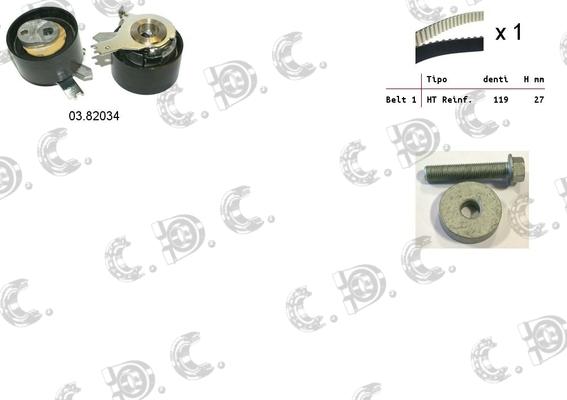 Autokit 04.5357 - Комплект ангренажен ремък vvparts.bg