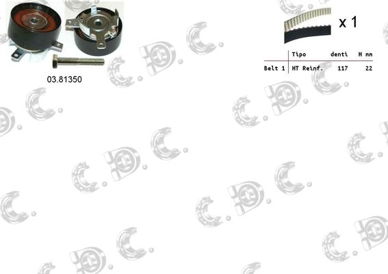 Autokit 04.5316 - Комплект ангренажен ремък vvparts.bg