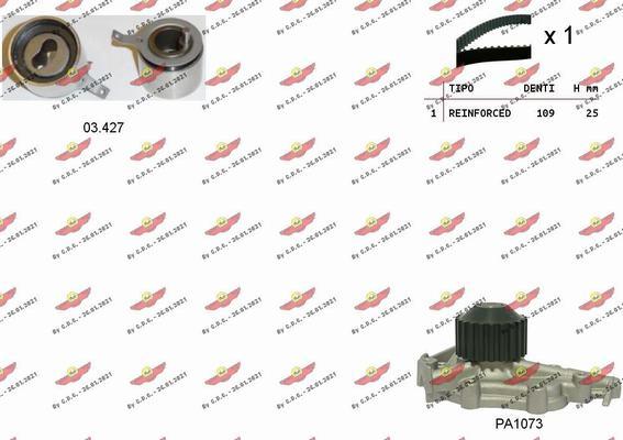 Autokit 04.5310PA - Водна помпа+ к-кт ангренажен ремък vvparts.bg