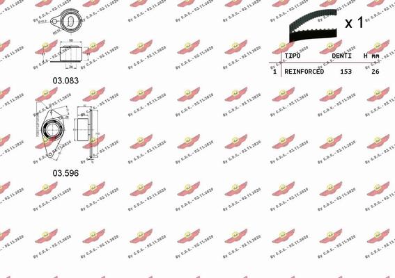 Autokit 04.5323 - Комплект ангренажен ремък vvparts.bg