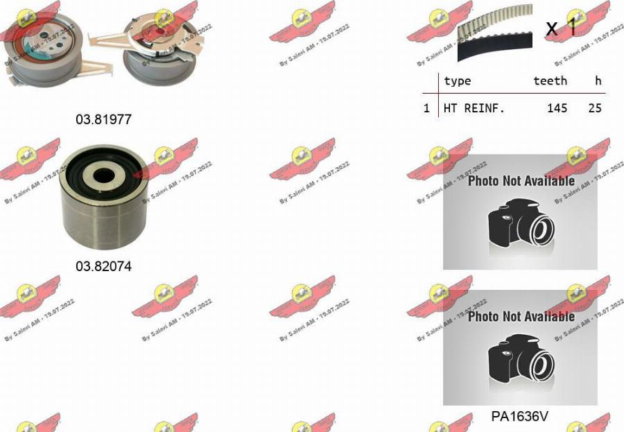 Autokit 04.5370PA2 - Водна помпа+ к-кт ангренажен ремък vvparts.bg