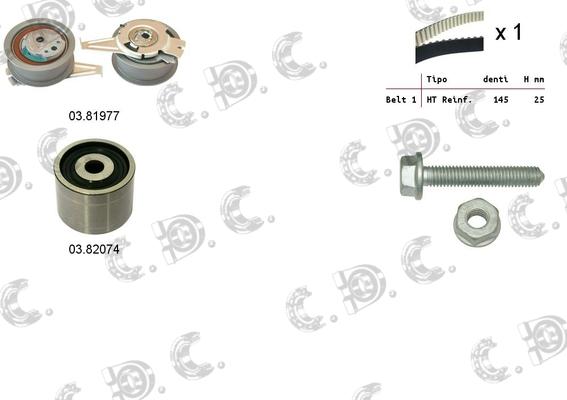 Autokit 04.5370 - Комплект ангренажен ремък vvparts.bg