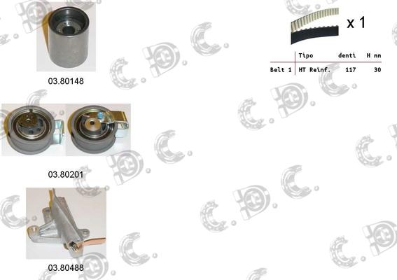 Autokit 04.5242 - Комплект ангренажен ремък vvparts.bg