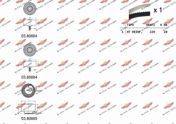 Autokit 04.5256 - Комплект ангренажен ремък vvparts.bg