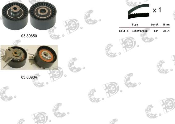 Autokit 04.5268 - Комплект ангренажен ремък vvparts.bg