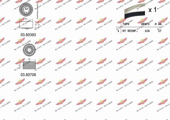 Autokit 04.5262 - Комплект ангренажен ремък vvparts.bg