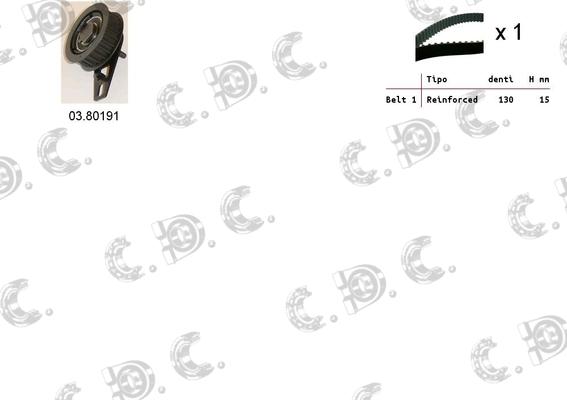 Autokit 04.5288 - Комплект ангренажен ремък vvparts.bg