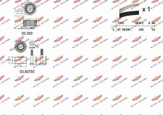 Autokit 04.5282 - Комплект ангренажен ремък vvparts.bg