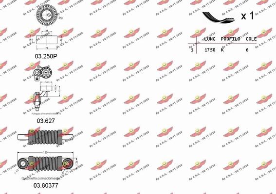 Autokit 06.0094 - Комплект пистов ремък vvparts.bg