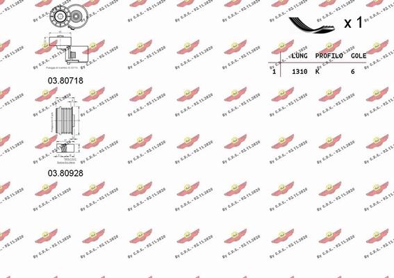 Autokit 06.0104 - Комплект пистов ремък vvparts.bg