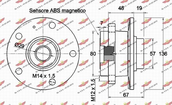 Autokit 01.98102 - Комплект колесен лагер vvparts.bg