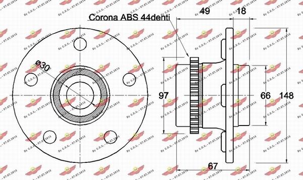 Autokit 01.98184 - Комплект колесен лагер vvparts.bg