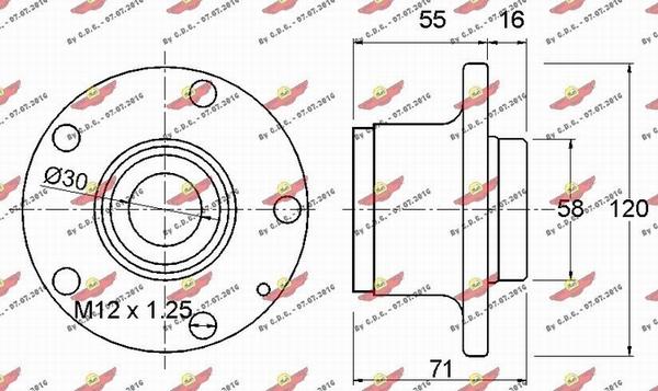 Autokit 01.97953 - Комплект колесен лагер vvparts.bg