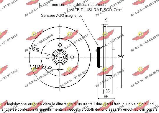 Autokit 01.97935 - Спирачен диск vvparts.bg