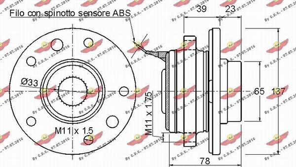 Autokit 01.97509 - Комплект колесен лагер vvparts.bg