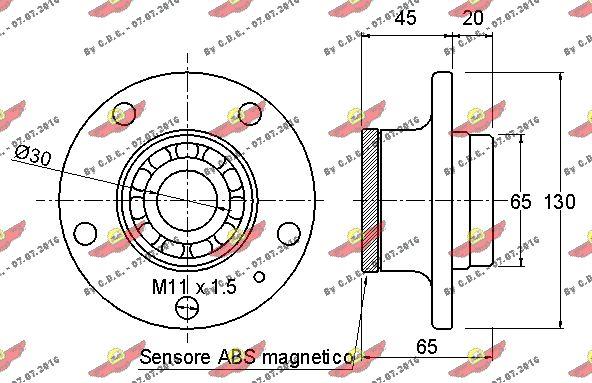 Autokit 01.97692 - Комплект колесен лагер vvparts.bg