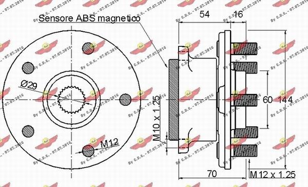 Autokit 01.97647 - Комплект колесен лагер vvparts.bg