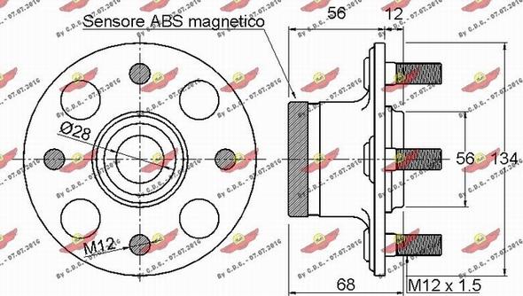 Autokit 01.97662 - Комплект колесен лагер vvparts.bg