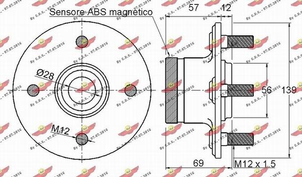 Autokit 01.97860 - Комплект колесен лагер vvparts.bg