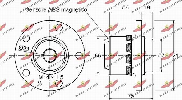 Autokit 01.97826 - Комплект колесен лагер vvparts.bg