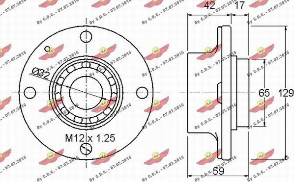 Autokit 01.97338 - Комплект колесен лагер vvparts.bg