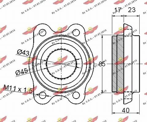 Autokit 01.97274 - Комплект колесен лагер vvparts.bg