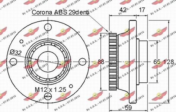 Autokit 01.625 - Комплект колесен лагер vvparts.bg