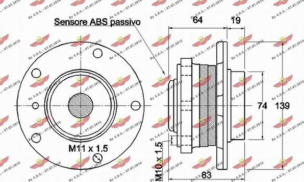 Autokit 01.069 - Комплект колесен лагер vvparts.bg