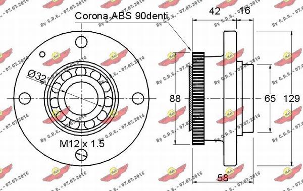 Autokit 01.362 - Комплект колесен лагер vvparts.bg