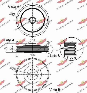 Autokit 03.90094 - Ремъчна шайба, колянов вал vvparts.bg