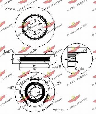 Autokit 03.90031 - Ремъчна шайба, колянов вал vvparts.bg