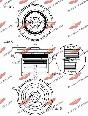 Autokit 03.90029 - Ремъчна шайба, колянов вал vvparts.bg