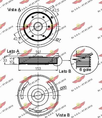 Autokit 03.90026 - Ремъчна шайба, колянов вал vvparts.bg