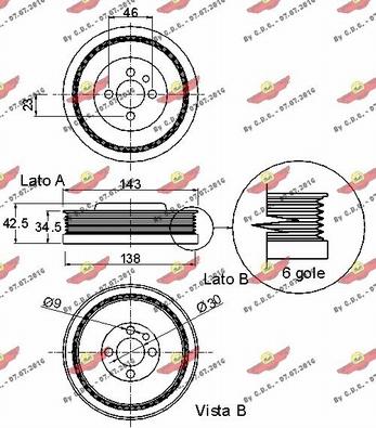 Autokit 03.90071 - Ремъчна шайба, колянов вал vvparts.bg