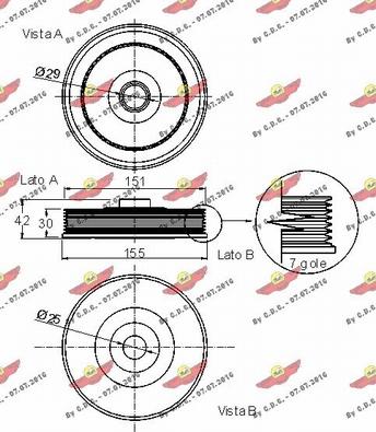 Autokit 03.90147 - Ремъчна шайба, колянов вал vvparts.bg