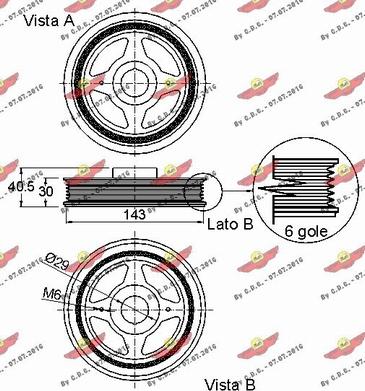 Autokit 03.90279 - Ремъчна шайба, колянов вал vvparts.bg