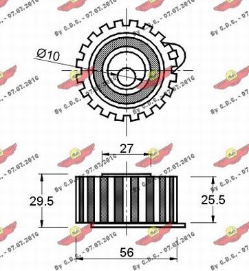 Autokit 03.494 - Паразитна / водеща ролка, зъбен ремък vvparts.bg